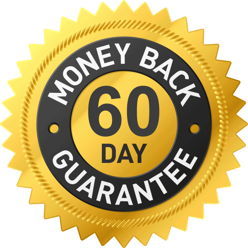 PillowPotion Vision 60-day risk-free money-back guarantee badge